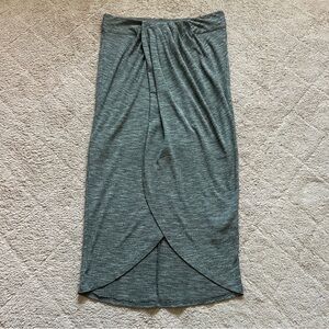 Anthropologie Dolan Grey Left Coast Collection Draped Midi Skirt Women’s Size S